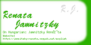 renata jamnitzky business card